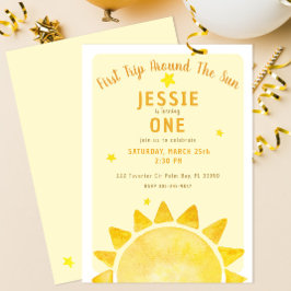 Invitación Viaje alrededor del sol Invite al amarillo al prim