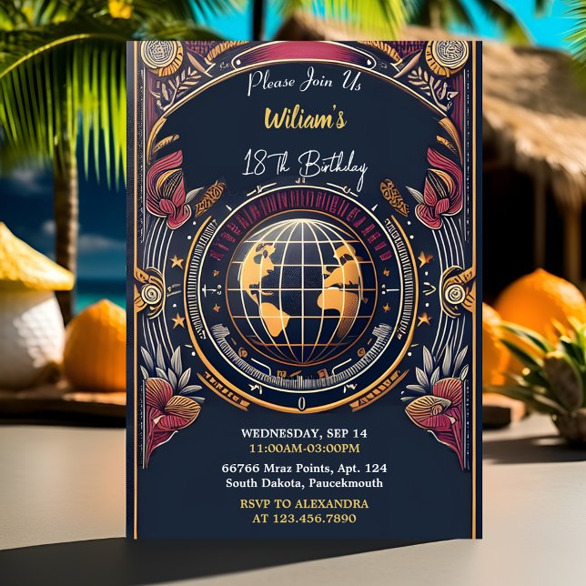 Invitación Viaje Cabina Beach Destino 18 Cumpleaños (Subido por el creador)