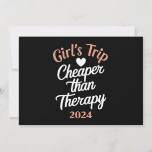 Invitación Viaje de chica 2024 más barato que las vacaciones