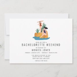 Invitación Viaje de Chica continental de fin de semana de Bac
