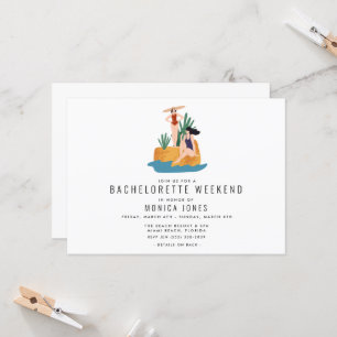 Invitación Viaje de Chica continental de fin de semana de Bac