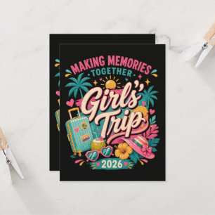 Invitación Viaje de chicas 2026 Creando recuerdos juntas