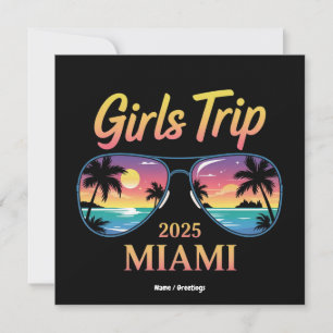 Invitación Viaje de Chicas a Miami 2025 Fin de Semana de Muje