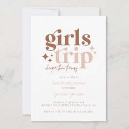 Invitación Viaje de chicas + Combo Itinerario