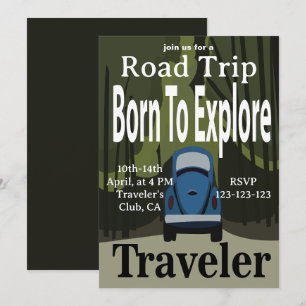 Invitación Viaje de excursión Born To Explore