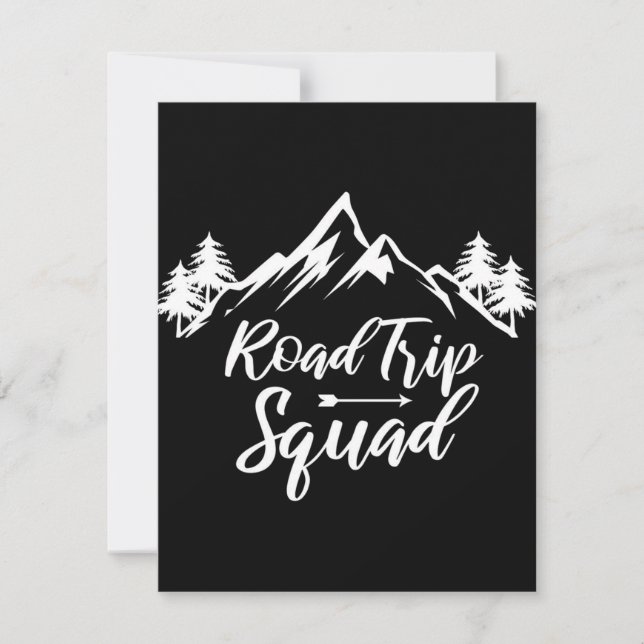 Invitación Viaje por carretera Excursión Viaje (Anverso)