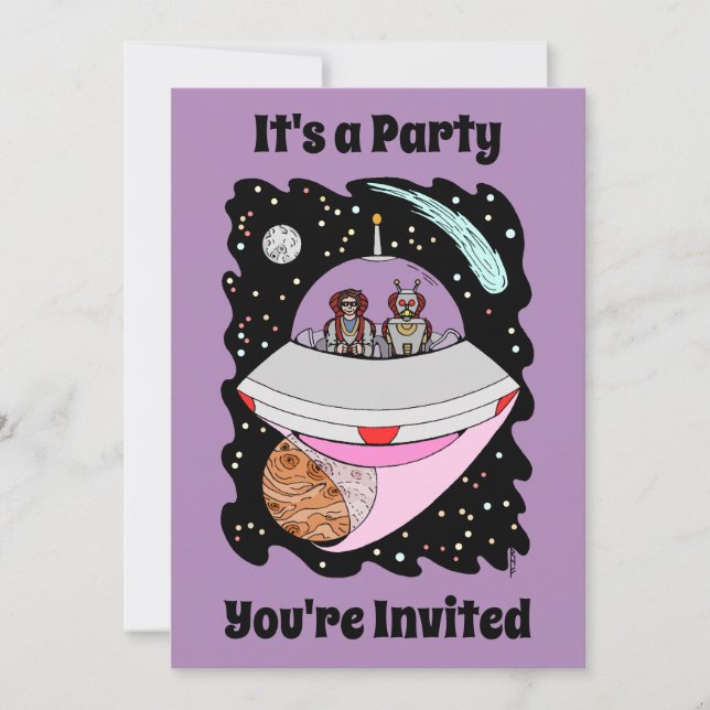 Invitación Viaje por carretera galáctico 2018 (Anverso)