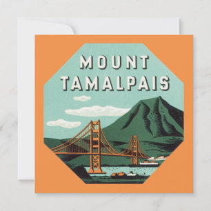 Invitación Viaje Vintage, Montaña Tamalpais o Monte Tam