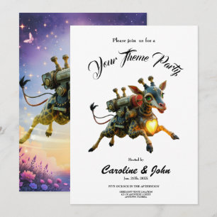 Invitación Viajero de Heartlight de los cielos iluminados por