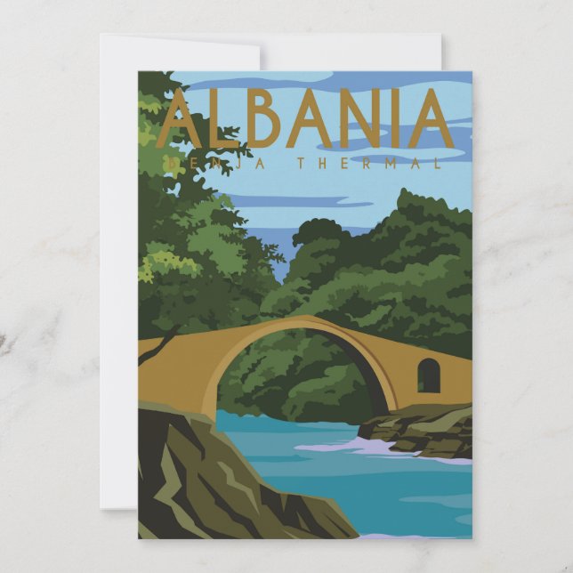 Invitación Viajes a Albania (Anverso)