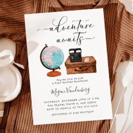 Invitación Viajes a la aventura de Baby Shower