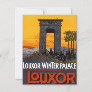 Invitación Viajes antiguos a El Cairo, Egipto, Avión Biplano