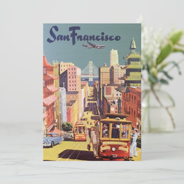 Invitación Viajes de época San Francisco Cambio de dirección (Anverso de pie)