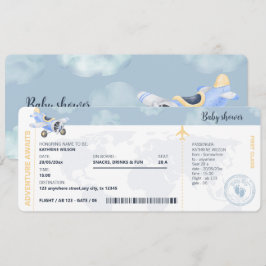 Invitación Viajes de pases de abordaje Género Baby Shower neu