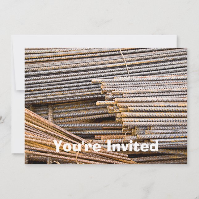 INVITACIÓN VÍAS METALIZADO DE REBAR RUSO (Anverso)