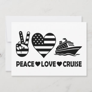 Invitación Vibes de vacaciones de Peace Love Cruise USA