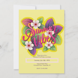 Invitación Vibes de verano