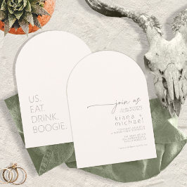 Invitación Vibes del desierto come bebida Boogie Ivory Arch I