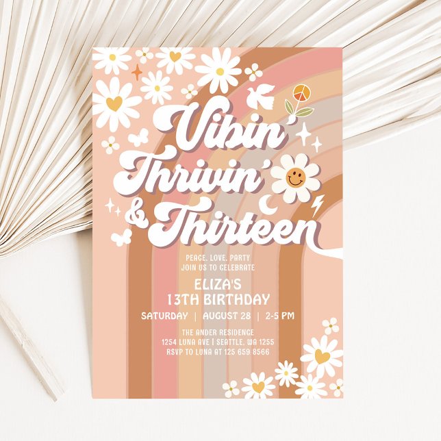 Invitación Vibin' Prosperando Y Trece Cumpleaños Terroso De L (Subido por el creador)