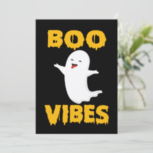 Invitación Vibraciones de Boo - Divertido Halloween 2022