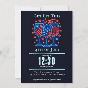 Invitación Vibraciones de Libertad de Neón Enciéndete 4 de