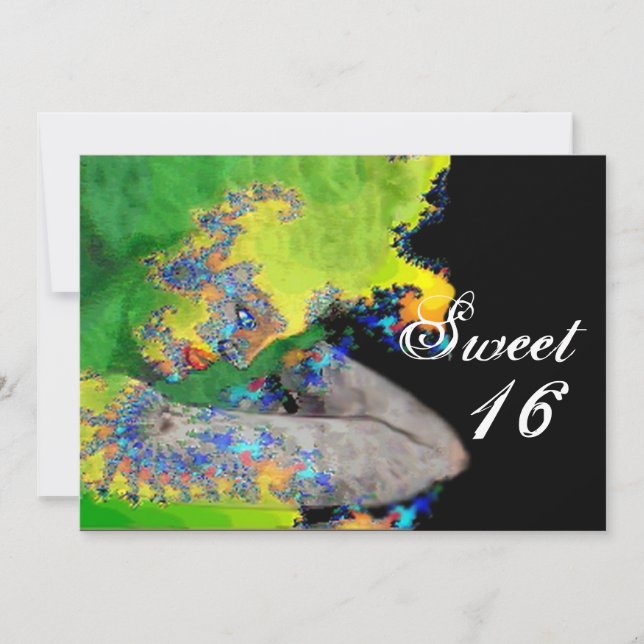 Invitación VIBRACIONES DE MATERIA, Dulce fiesta de cumpleaños (Anverso)