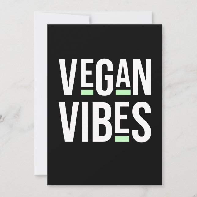 Invitación Vibraciones Vegetarianas Veganas (Anverso)