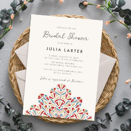 Invitación Vibrant Floral Delight Mandala Bridal Shower