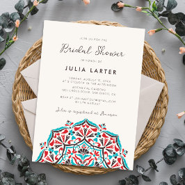 Invitación Vibrant Floral Delight Mandala Bridal Shower