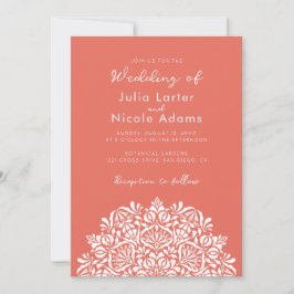 Invitación Vibrant Floral Fragrance Delight Mandala Wedding