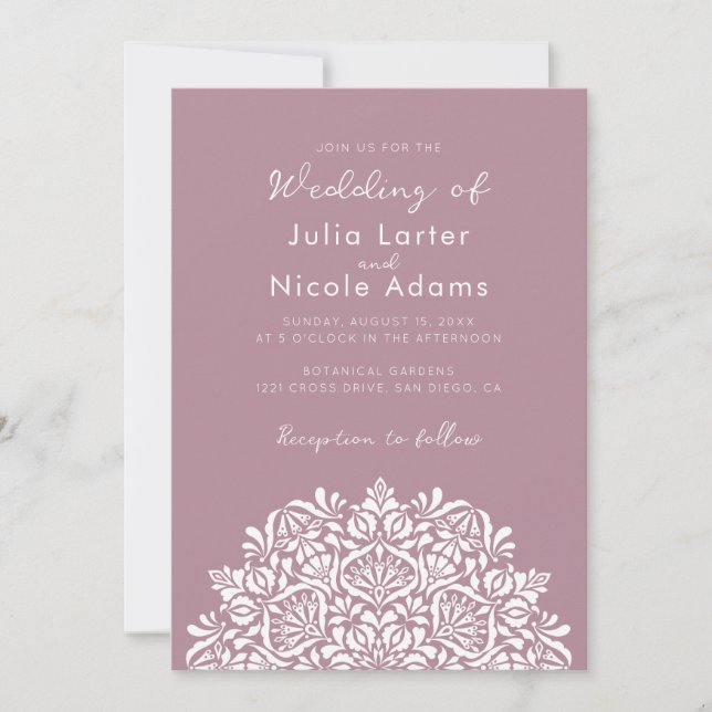 Invitación Vibrant Floral Fragrance Delight Mandala Wedding (Anverso)