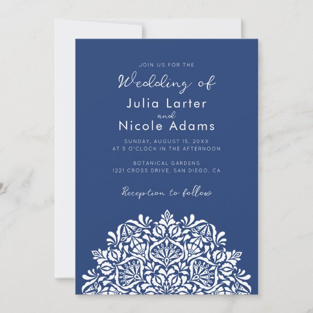 Invitación Vibrant Floral Fragrance Delight Mandala Wedding (Anverso)