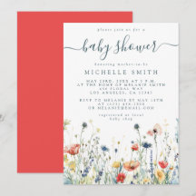 Vibrant Wildflower Baby Shower