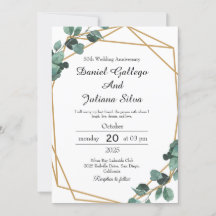 Vibrante aniversario de Boda de la vegetación esme