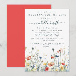 Invitación Vibrante celebración de flores silvestres del fune