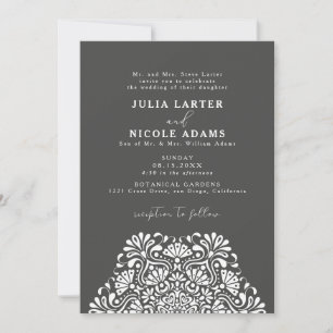 Invitación Vibrante Fiesta Mexicana Mandala de Boda Arcoíris
