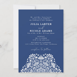 Invitación Vibrante Fiesta Mexicana Mandala de Boda Arcoíris