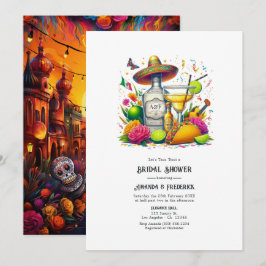 Invitación Vibrante Fiesta Taco 'sobre la ducha de una pareja