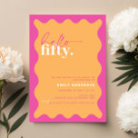 Invitación Vibrante Hola, 500ª fiesta de cumpleaños<br><div class="desc">Esta vibrante invitación a la fiesta de cumpleaños número 30 es perfecta para una fiesta de cumpleaños moderna. El diseño moderno presenta un fondo naranja contemporáneo con un borde ondulado. Personalizable en cualquier color. Mantenga el diseño minimalista y elegante, tal como está, o lo personalice añadiendo sus propios gráficos y...</div>