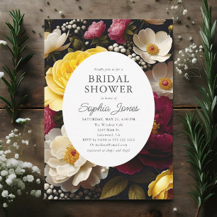 Invitación Vibrante Jardín Blooms Cottagecore Bridal Shower