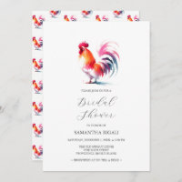 Vibrante Rooster Bridal Shower