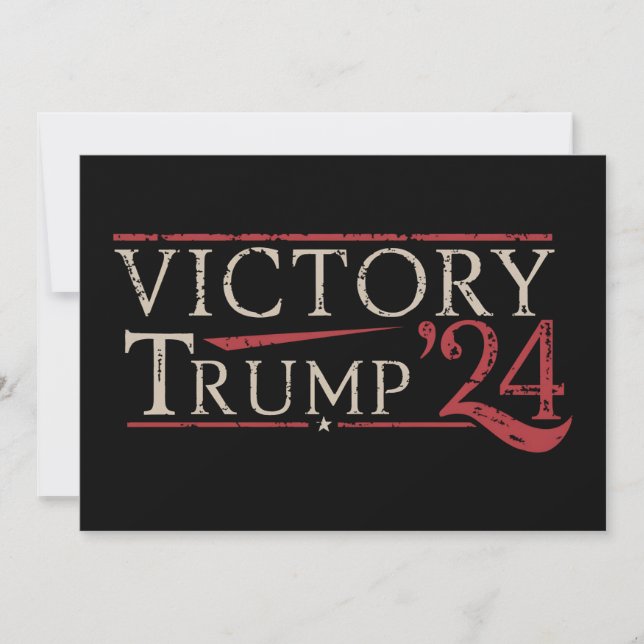 Invitación Victoria a Trump 24 presidente republicano 47 Esta (Anverso)
