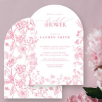 Victoria rosa Floral Elegante Ducha Bridal