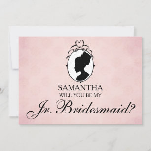 Invitación Victorian Cameo Serás Mi Novia Jr.