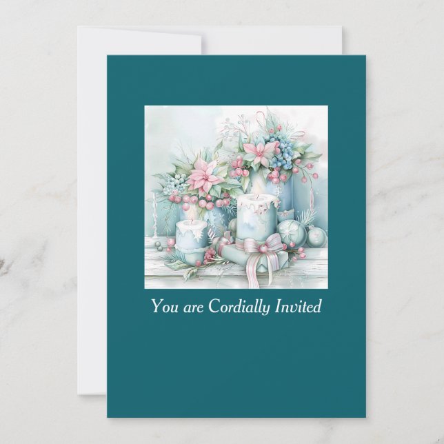 Invitación Victorian Christmas Celebration Invitation (Anverso)