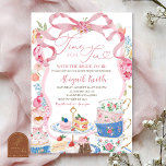Invitación Victorian Spring Floral Bridal Tea Party Shower<br><div class="desc">Victorian Spring Floral Bridal Tea Party Shower Invitation,  Time For Tea Bridal Shower Invite,  Editable Elegant Bridal Shower</div>