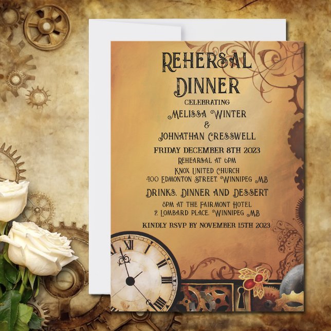Invitación Victorian Steampunk Boda (Subido por el creador)