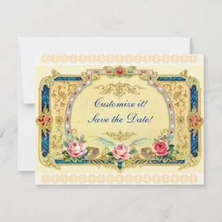 Invitación Victoriano - Boda, Compromiso, guardar la fecha