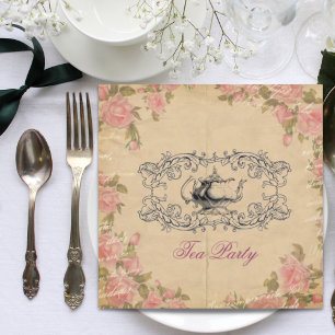 Invitación victoriano floral vintage bridal ducha té fiesta