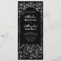 Victoriano gótico Tocante Boda blanco y negro